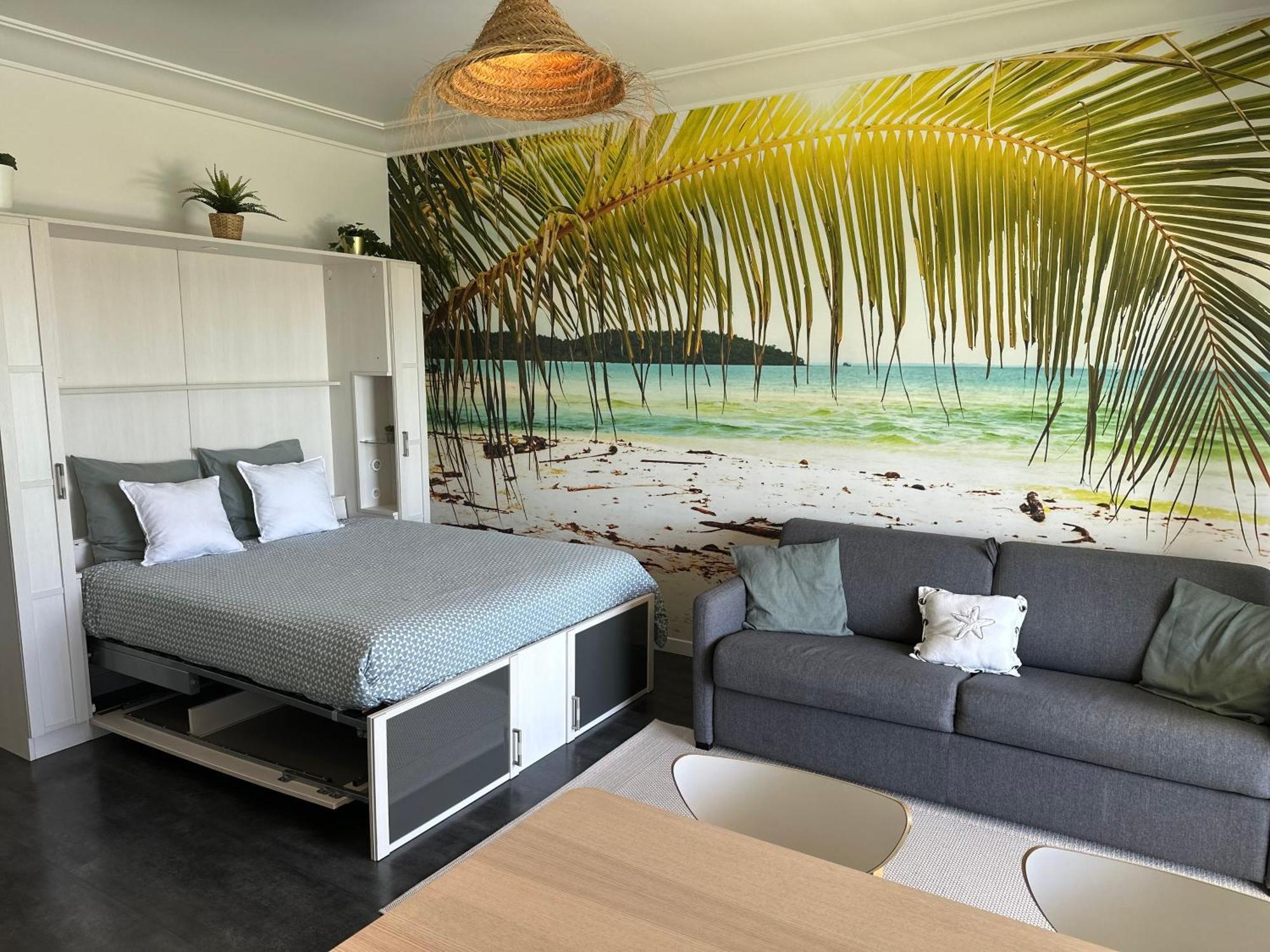 Studio Front De Mer A 10Metres De La Plage 卢贝新城 外观 照片